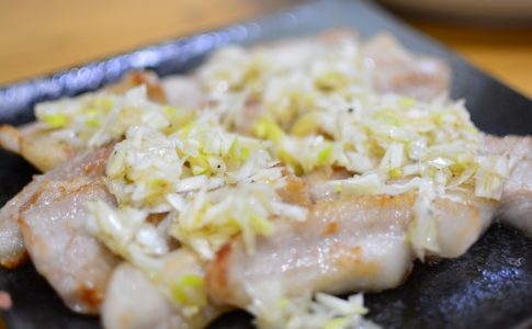 家飲み♬豚トロのネギダレ焼きのレシピ★
