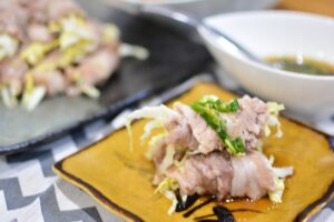 レンジで作る♬簡単白菜の豚巻き蒸しのレシピ★